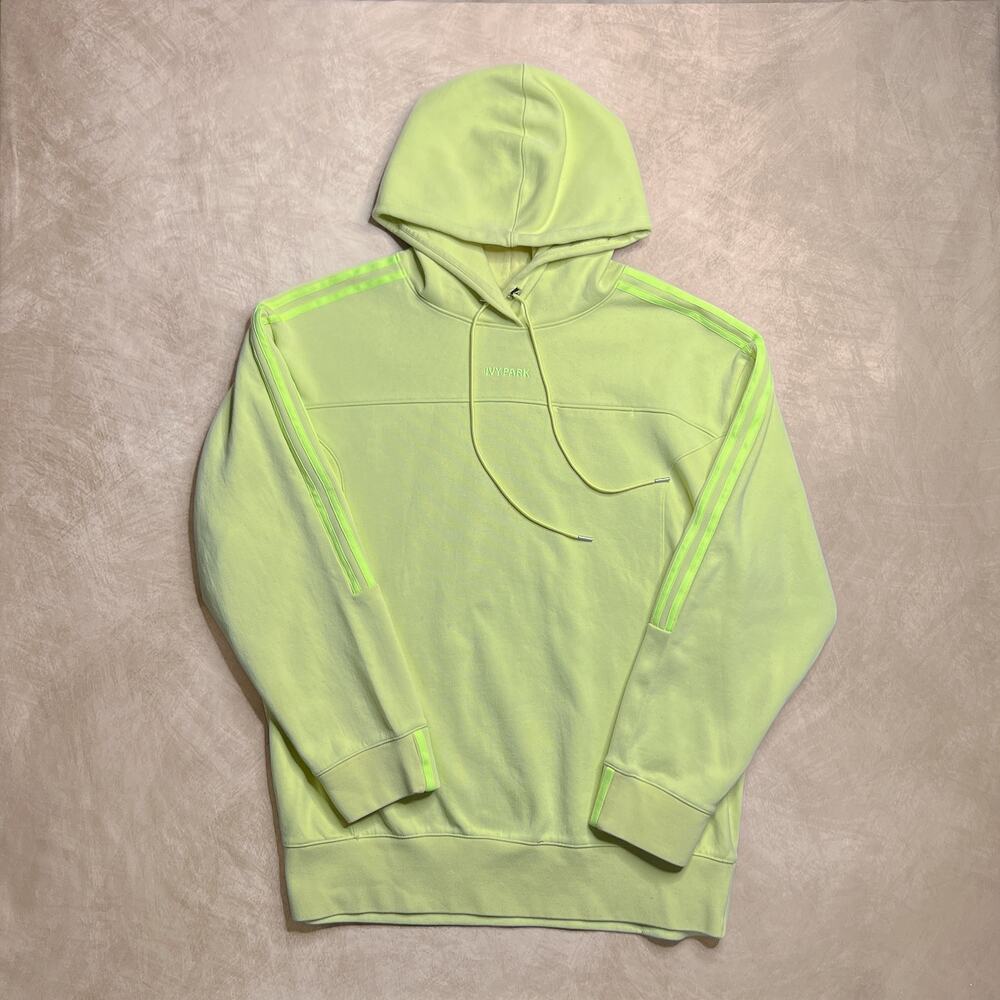 Adidas Ivy Park by Beyonce Chartreuse Hoodie Sweatshirt Oversized Bright Skater